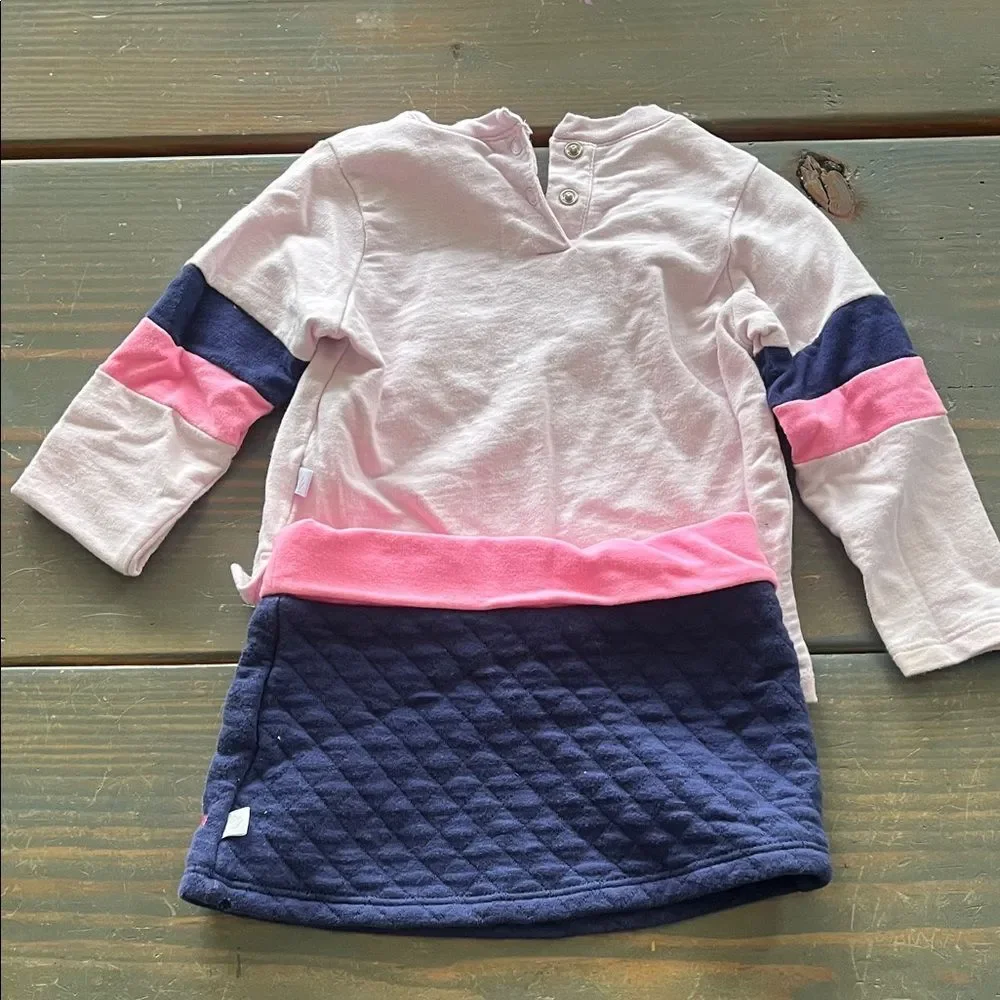 Rosie Pope White, Pink & Navy Girls Matching Top and Skirt Set